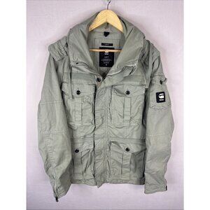 G-Star RAW Field Smock Jacket Men’s Medium Slim Fit Green Military Utility